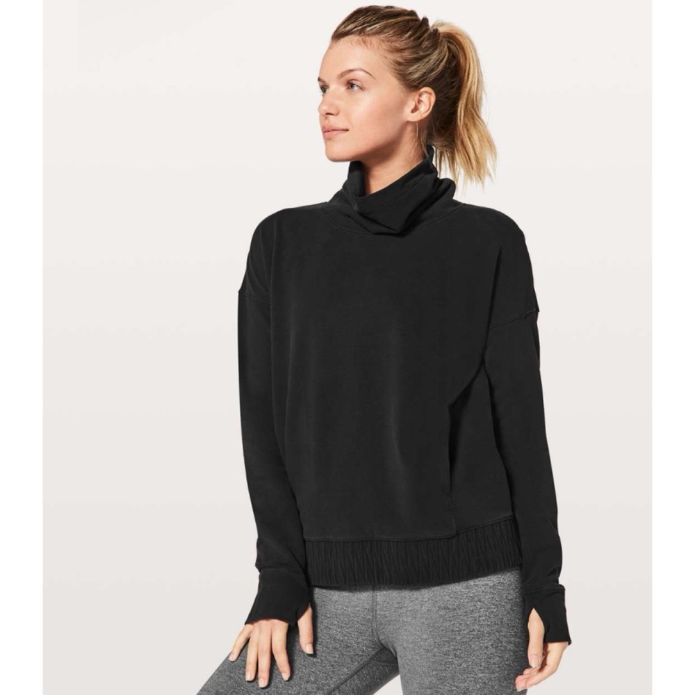 Lululemon Stress Less Pullover Black 6